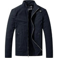 Mens Field Jacket Military Lightweight Cotton Utility Navy Blue Size S WenVen