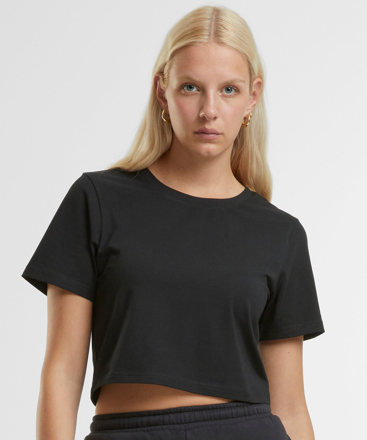 Organic Stretch Cropped T-shirt: Womens