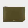 Large Sling Pouch Silver Olive Green