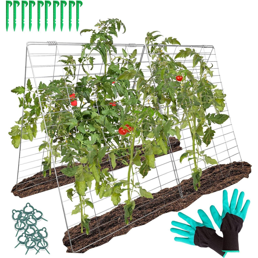 Garden Trellis for Climbing Plants Vegetables Plant Support Frame with Clips