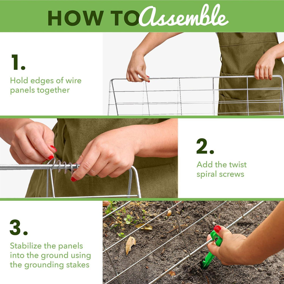 Garden Trellis for Climbing Plants Vegetables Plant Support Frame with Clips