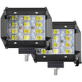 LED Work Light Pods 4 Inch Pair 72W Spot Off Road Fog Lights 12V 24V YUGUANG