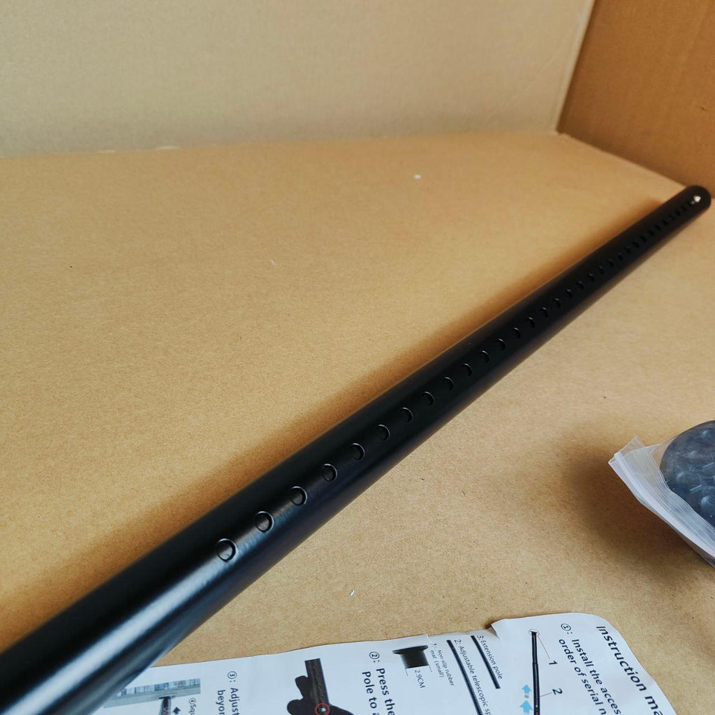 Extendable Shower Curtain Pole 90-140cm Stainless Steel 32mm No Drill Rod