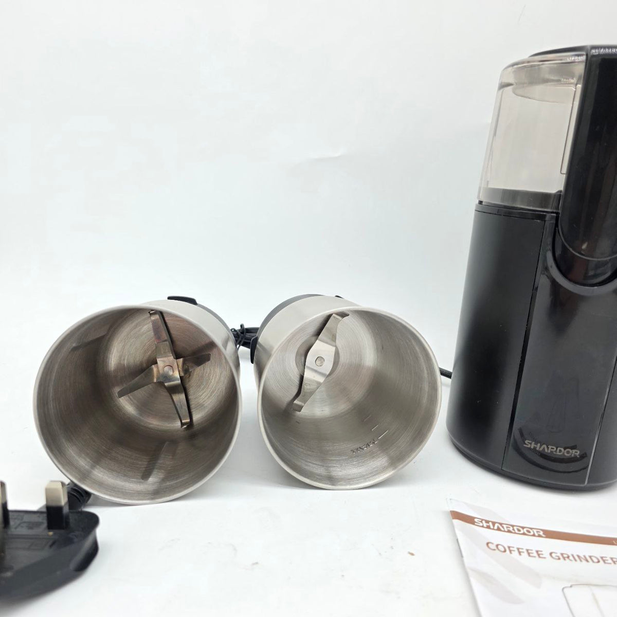 SHARDOR Electric Coffee and Spice Grinder 2 Bowls for Wet and Dry Grinding 70g