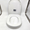 STOREMIC Toilet Seat Soft Close White D Shape Quick Release