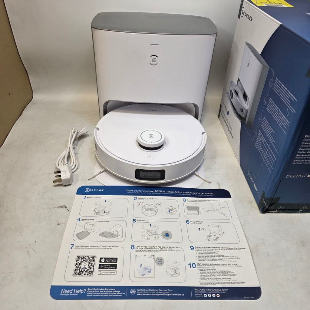 ECOVACS DEEBOT T10 PLUS Robot Vacuum Cleaner Auto-Empty Station 3000 Pa
