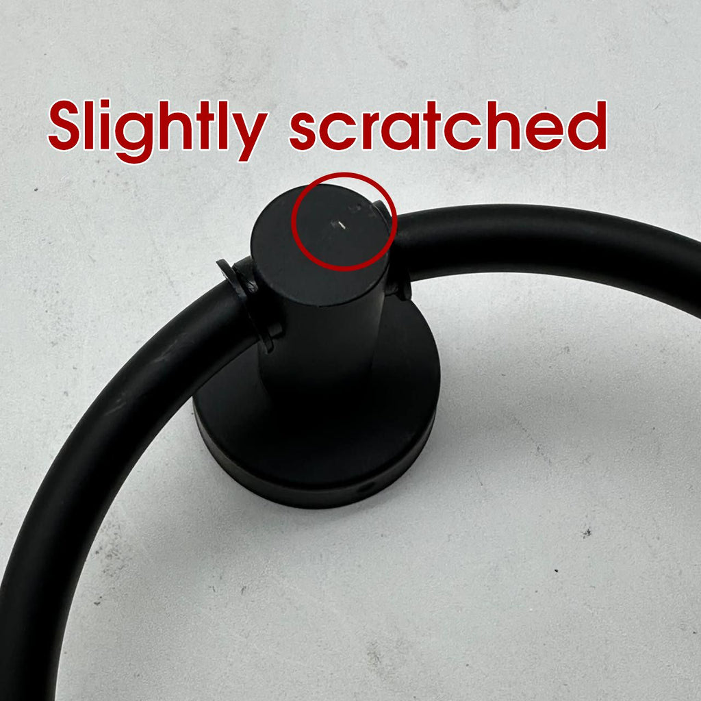 Bathroom Accessory Set Towel Ring Coat Hook 2 Piece Wall Mounted Modern Fittings