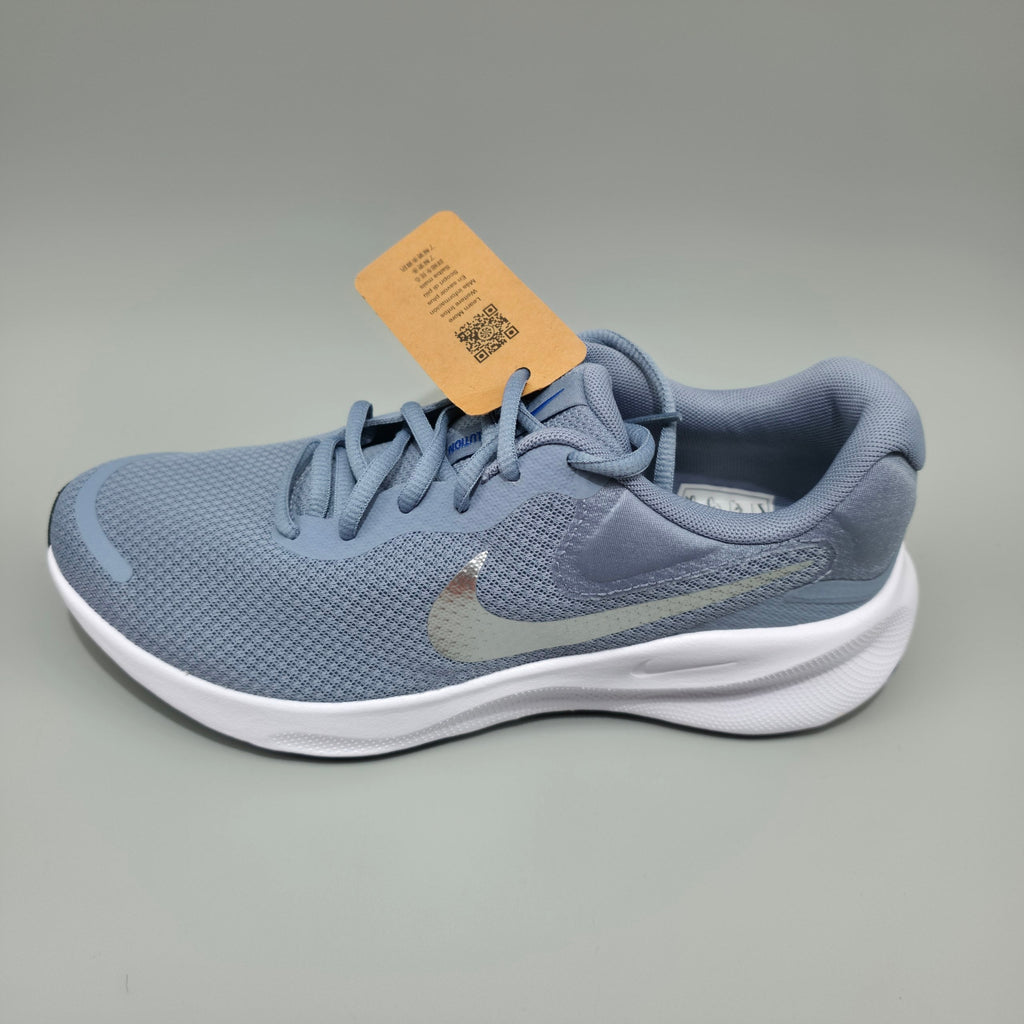 Nike Revolution 7 Men’s Running Trainers Blue Silver FB2207-403