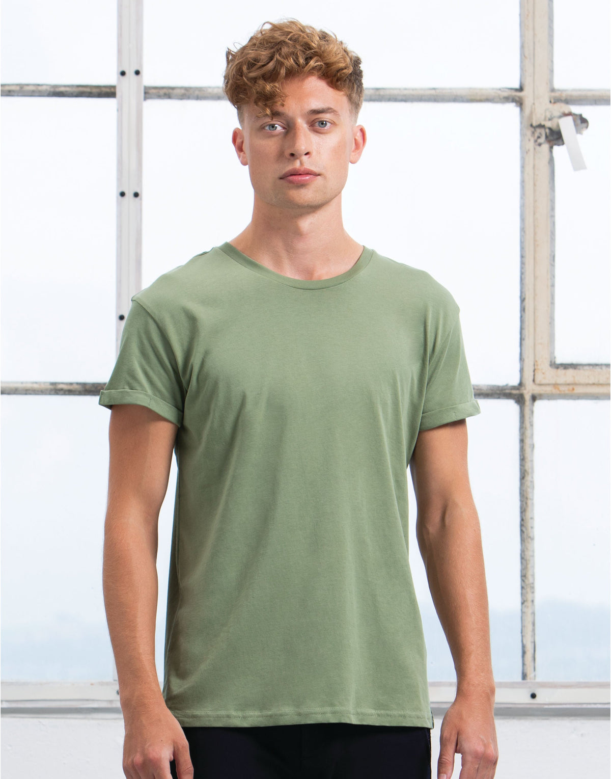 Mens Roll Sleeve Tee