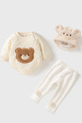 Bear 3 Piece Set (Bodysuit, Leggings, Hat)