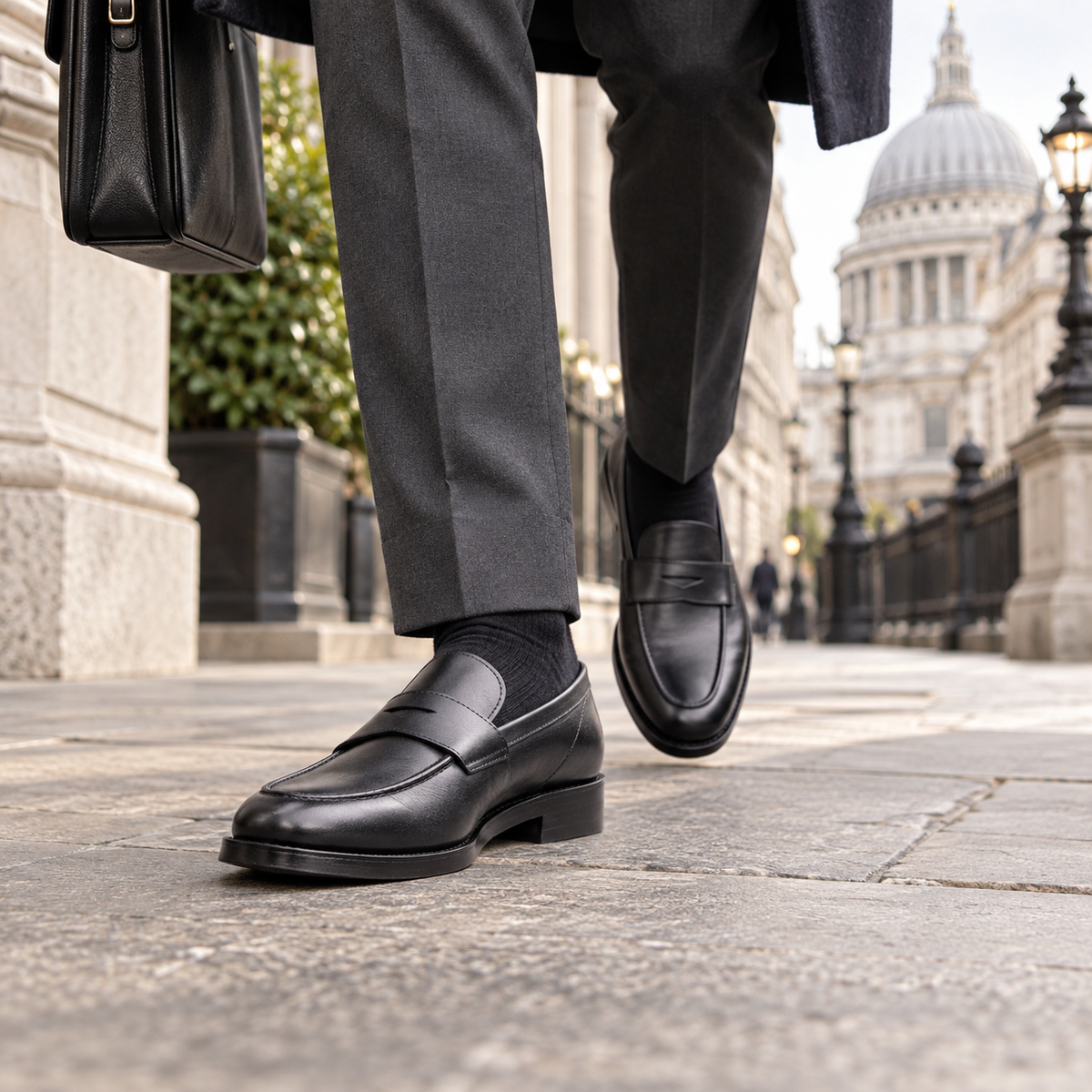 REGENT Men's Leather Penny Loafers