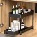 Under Cabinet Slide Out Storage Drawer 2 Tier Under Sink Organizer Kitchen Ronlap