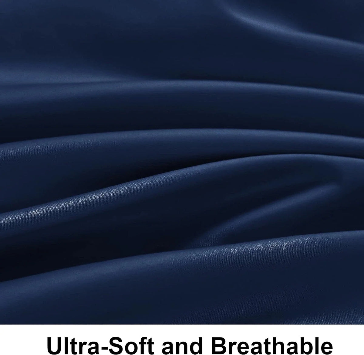 Single Fitted Sheet Egyptian Cotton 90x190+30cm 100% Breathable Navy NTBA