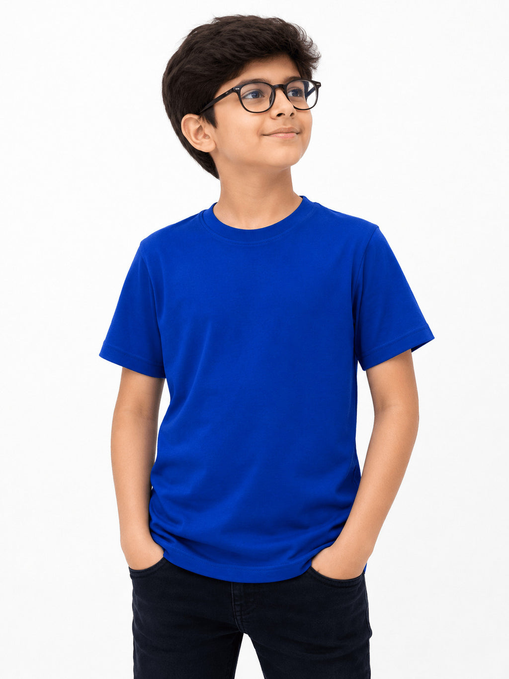 Pack of 2 Kids Cotton Crew Neck T-Shirts, Short Sleeve Tops for Boys and Girls