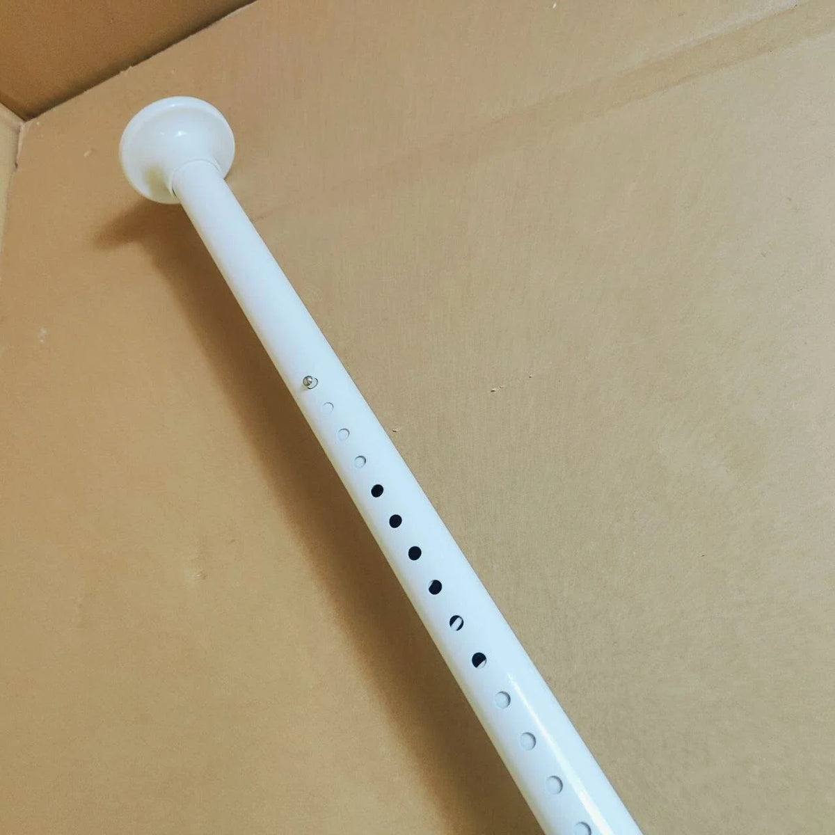 Shower Curtain Rail Tension Rod No Drill 110-165cm Anti Slip Extendable Aiitomg