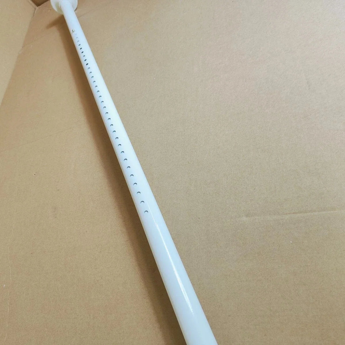 Shower Curtain Rail Tension Rod No Drill 110-165cm Anti Slip Extendable Aiitomg
