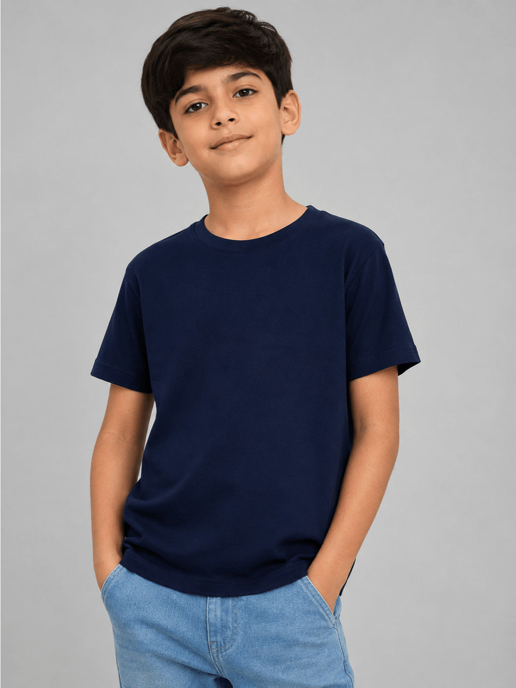 Pack of 2 Kids Cotton Crew Neck T-Shirts, Short Sleeve Tops for Boys and Girls