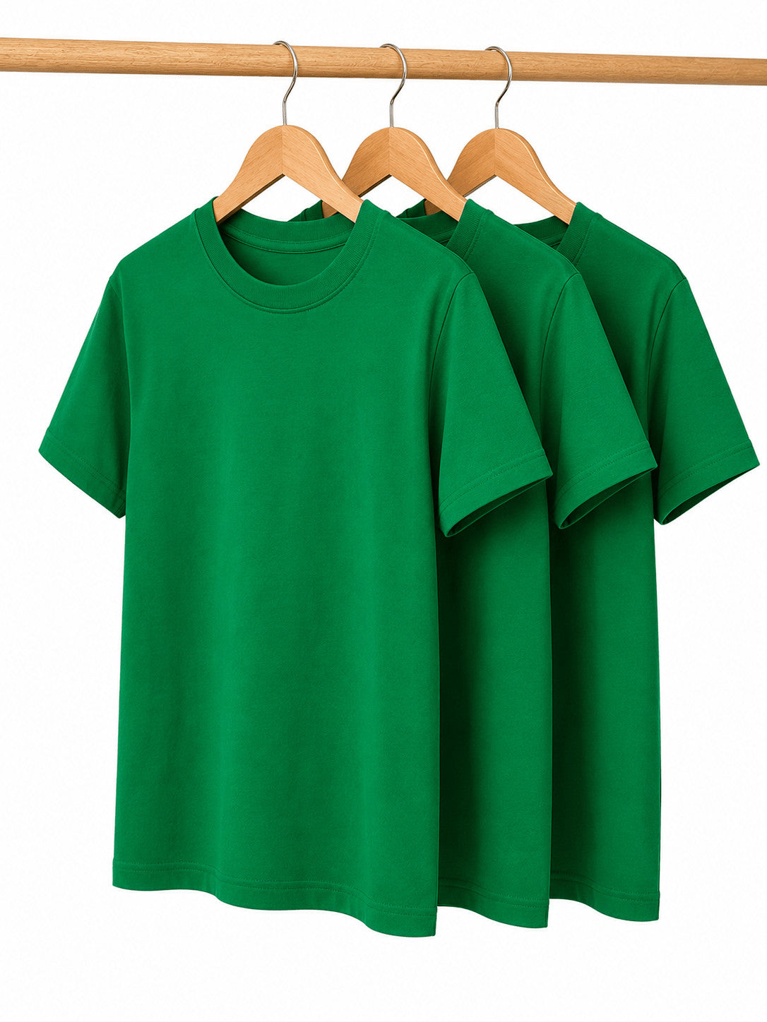 Pack of 2 Kids Cotton Crew Neck T-Shirts, Short Sleeve Tops for Boys and Girls