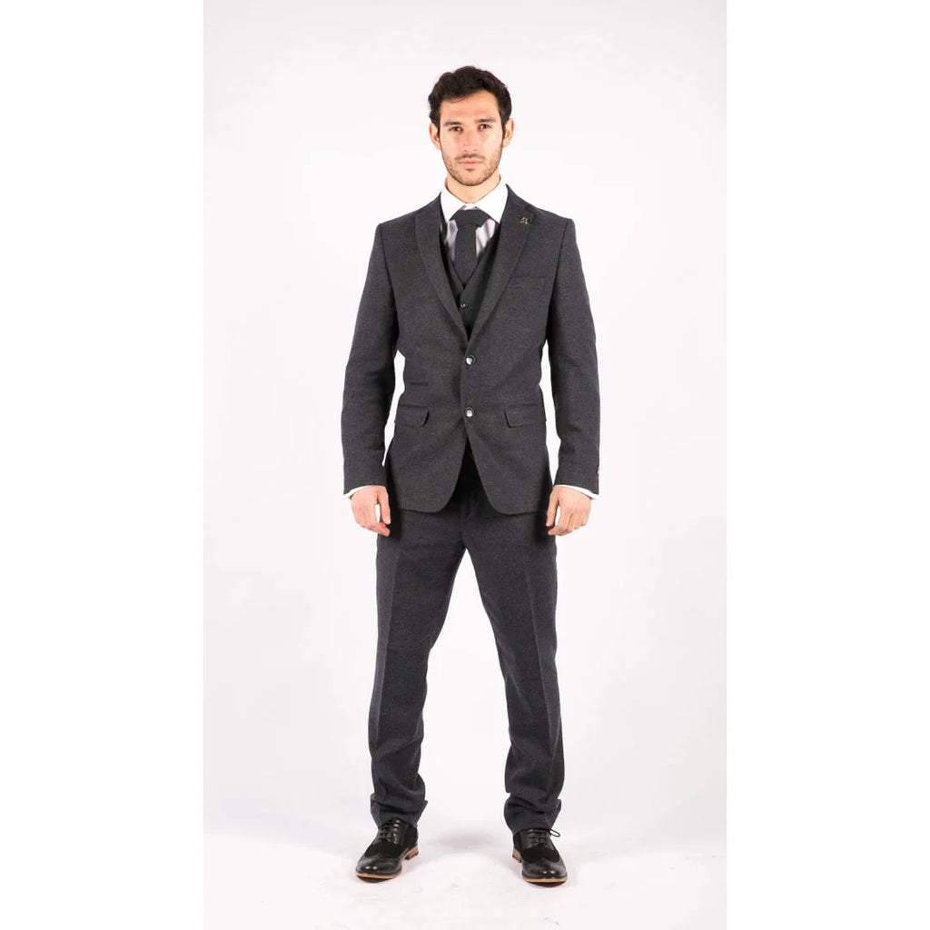 STZ21 - Men's Wool Tweed Suit 3 Piece Authentic 1920s Classic