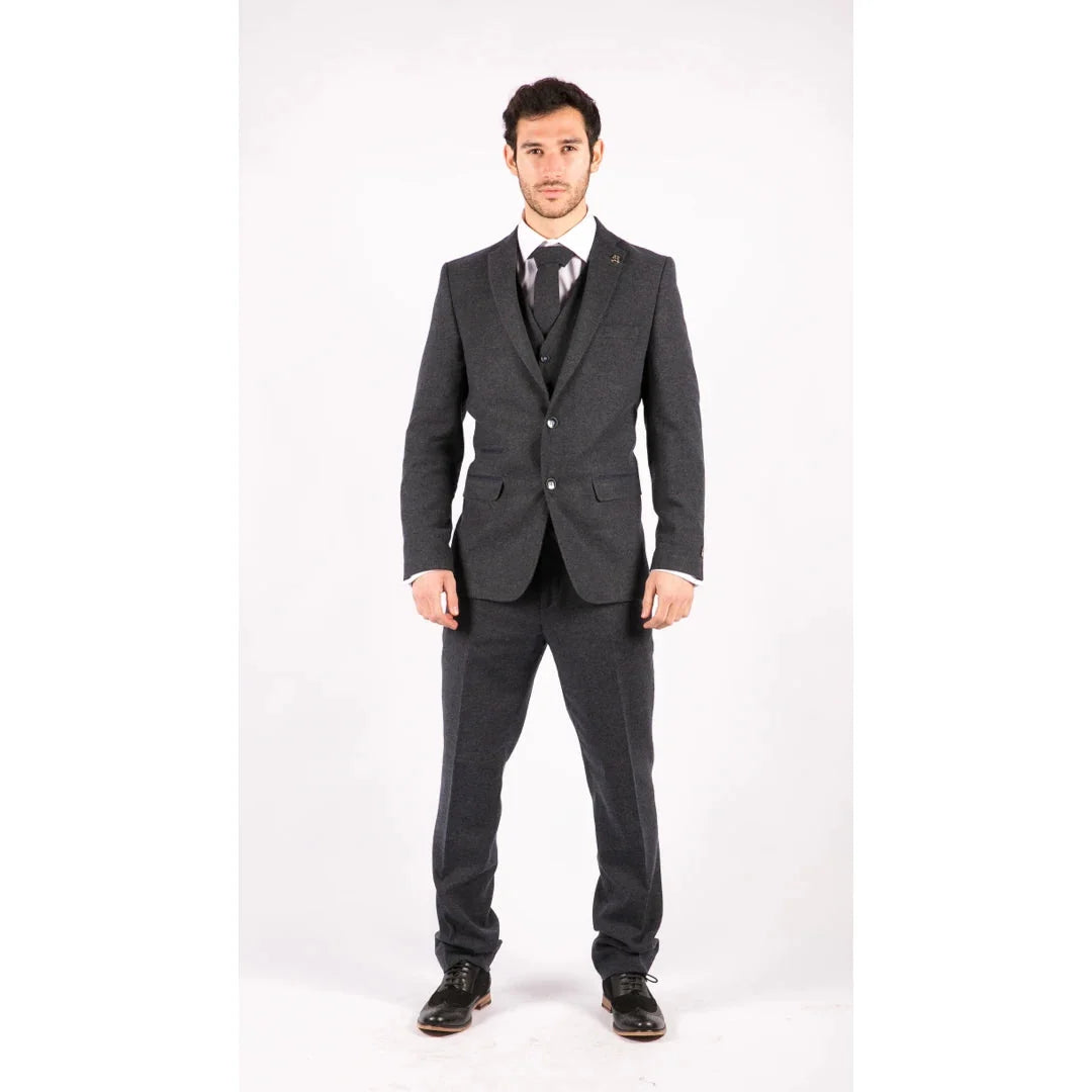 STZ21 - Men's Wool Tweed Suit 3 Piece Authentic 1920s Classic