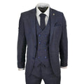 STZ33 - Men's Wool 3 Piece Suit Double Breasted Waistcoat Tweed 1920s