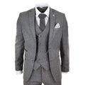 STZ34 - Men's Wool 3 Piece Suit Double Breasted Waistcoat Tweed 1920s