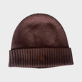 Pony Embroidered Beanie Brown