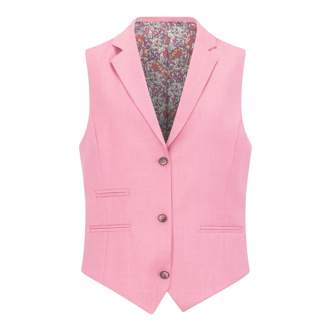 TP-16 - Women's 3 Piece Plain Pink Suit