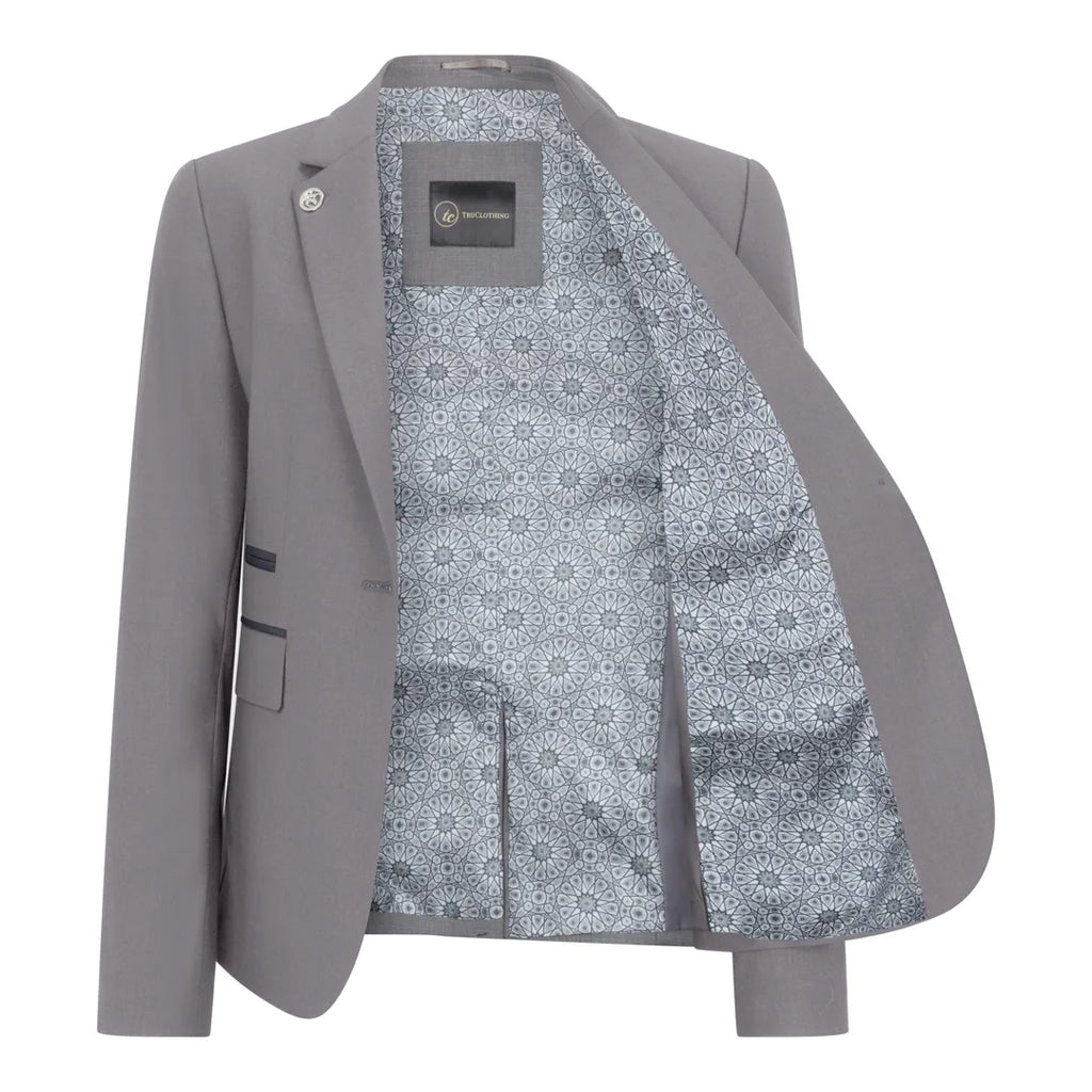 TPW-15 - Women's 3 Piece Plain Grey Suit