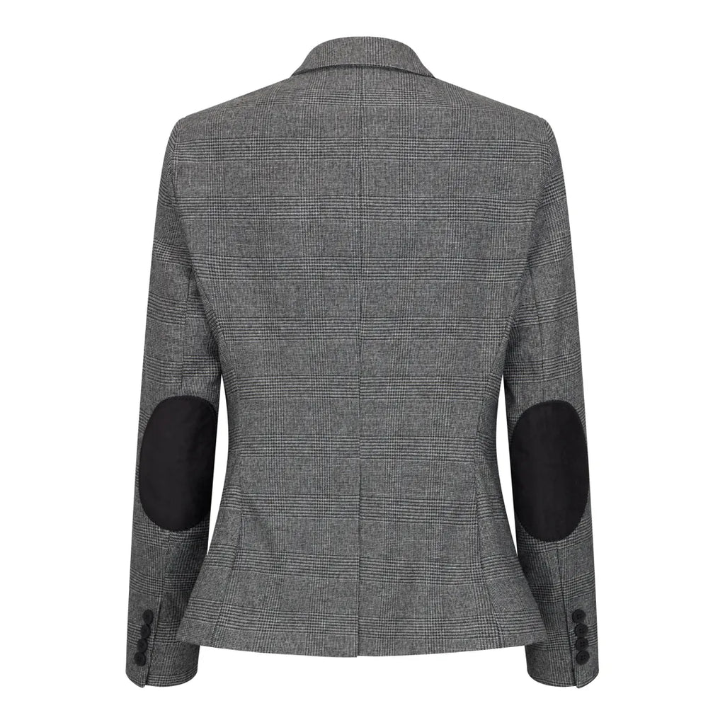 TPW51 - Women's Grey 3 Piece Prince Of Wales Check Suit