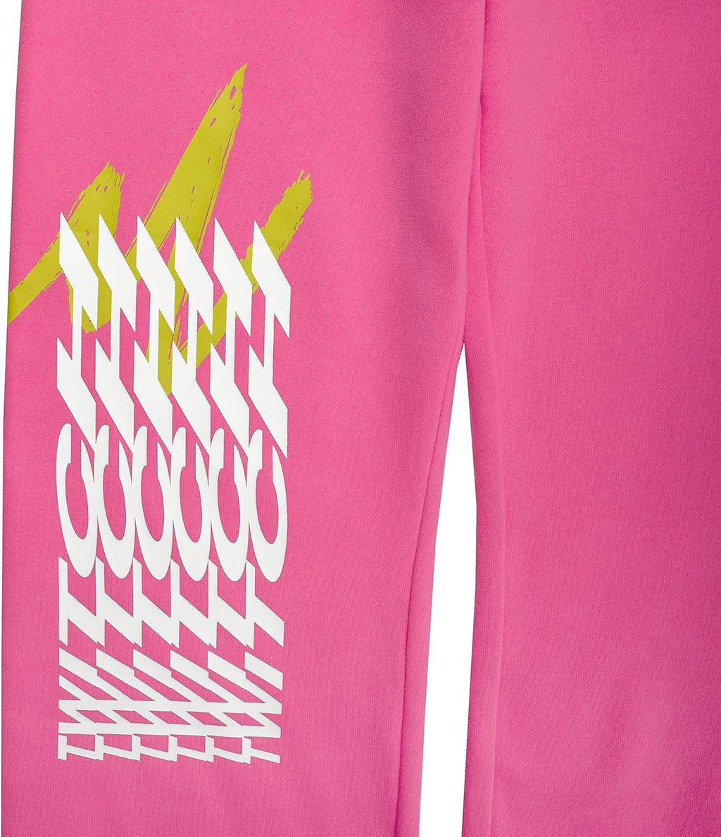 Twitch Fleece Jogger Sweatpants Bright Pink - 2XL Unisex With Pockets