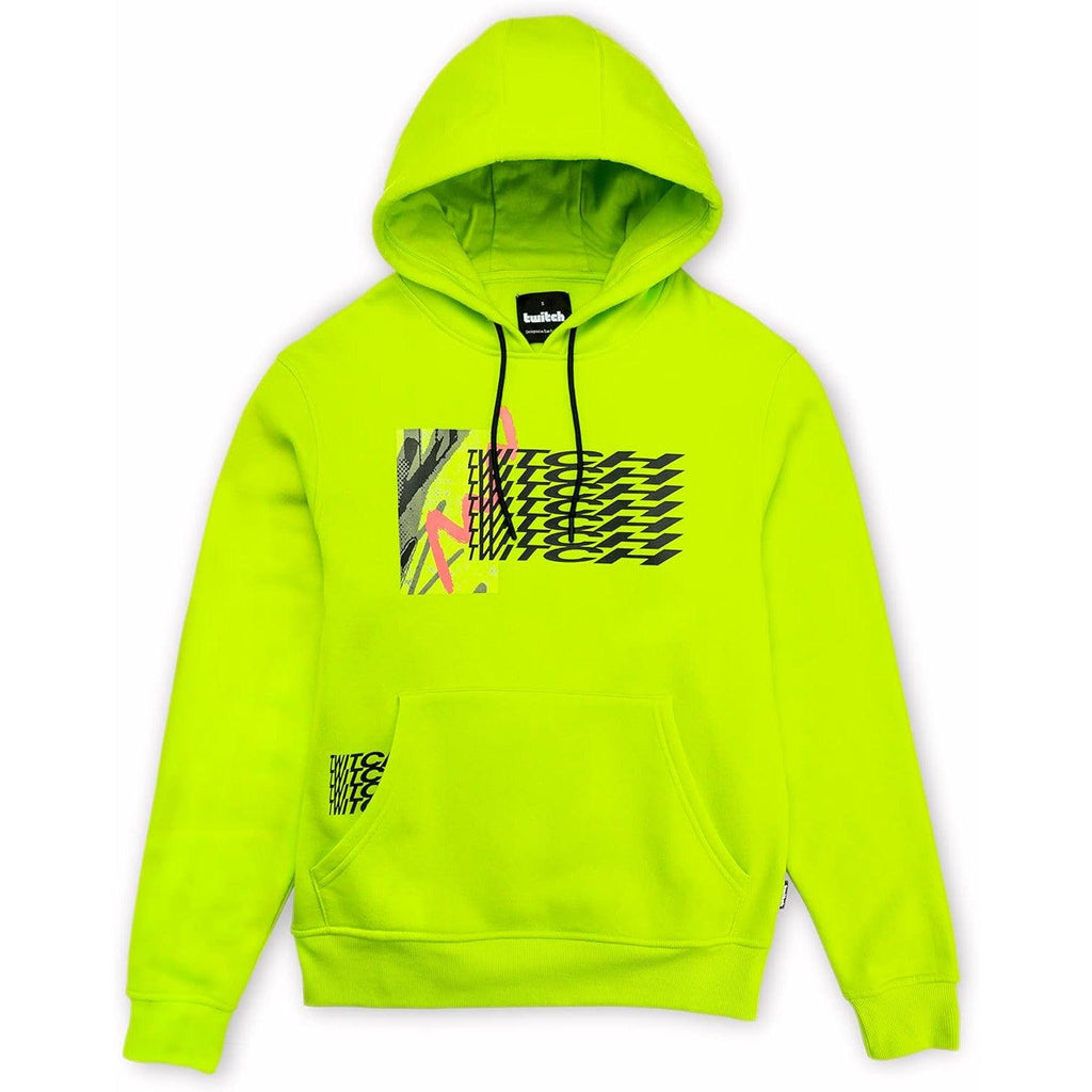 Twitch Hoodie Sweatshirt Green hooded with Print on Both Sides