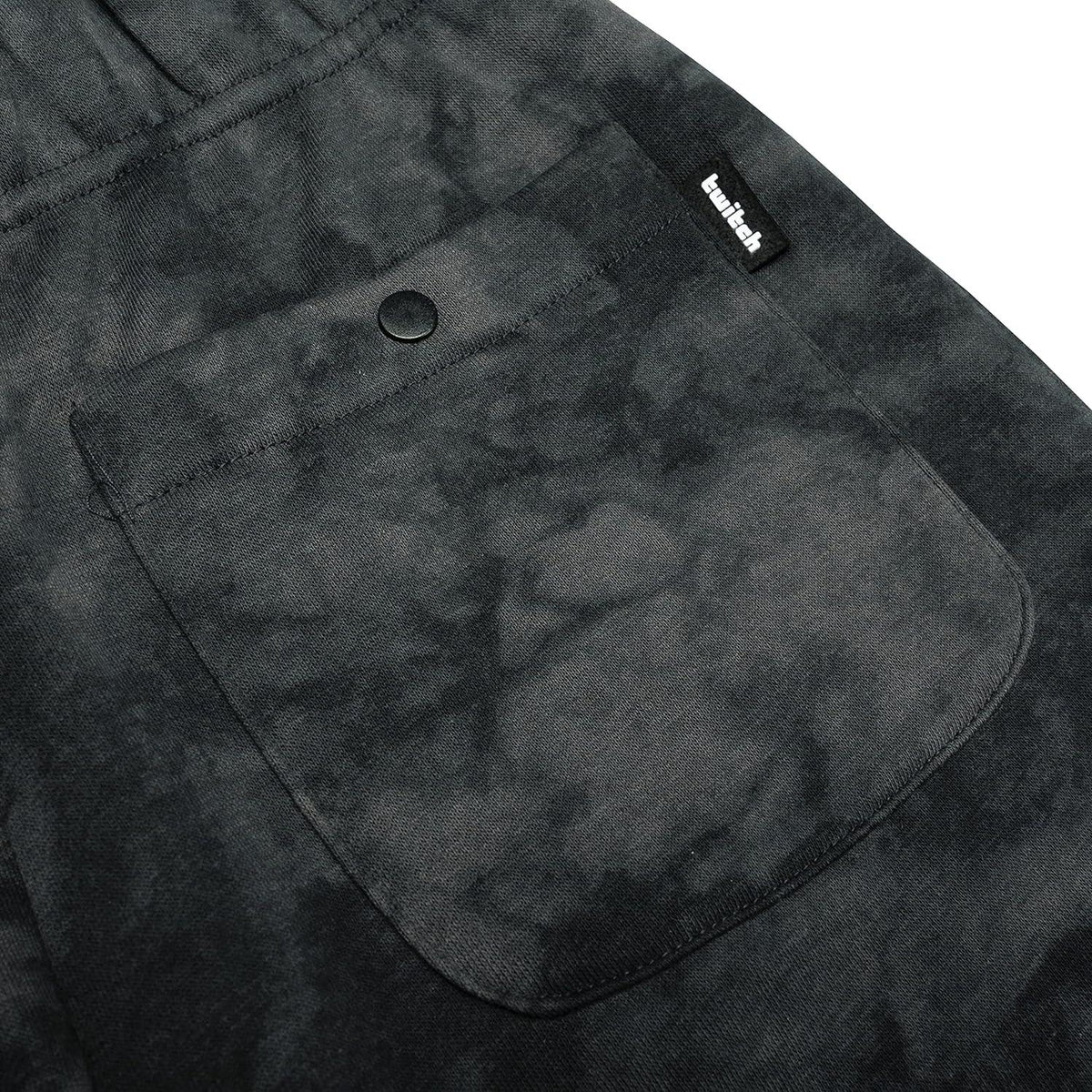 Twitch Jogger Sweatpants Black Wash Trousers With Pockets Pants