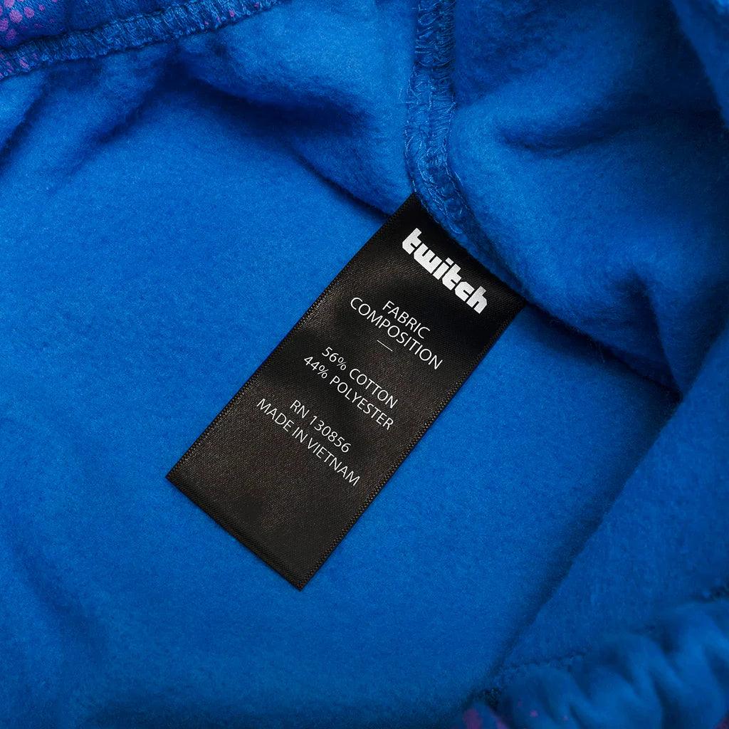Jogger Sweatpants Unisex Blue Lightweight Cotton Blend Tracksuit Bottoms Twitch