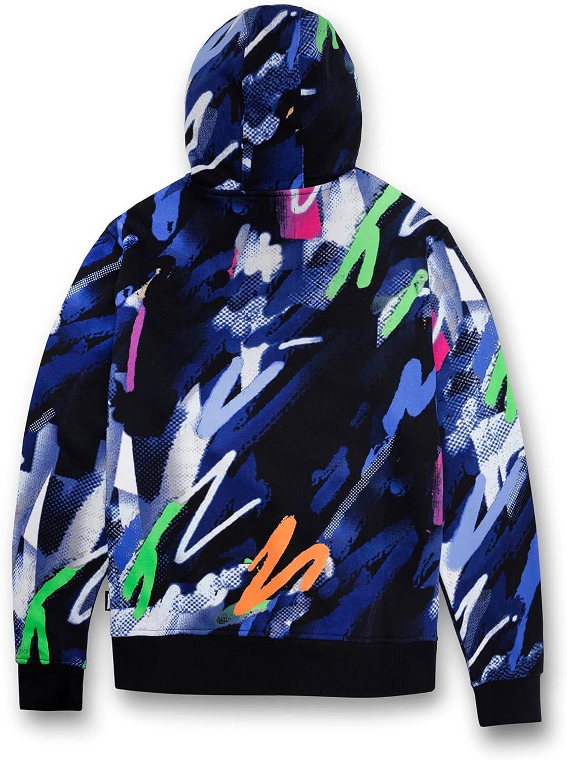 Hoodie Sweatshirt Multicolour Printed Size L 80% Cotton Unisex Twitch