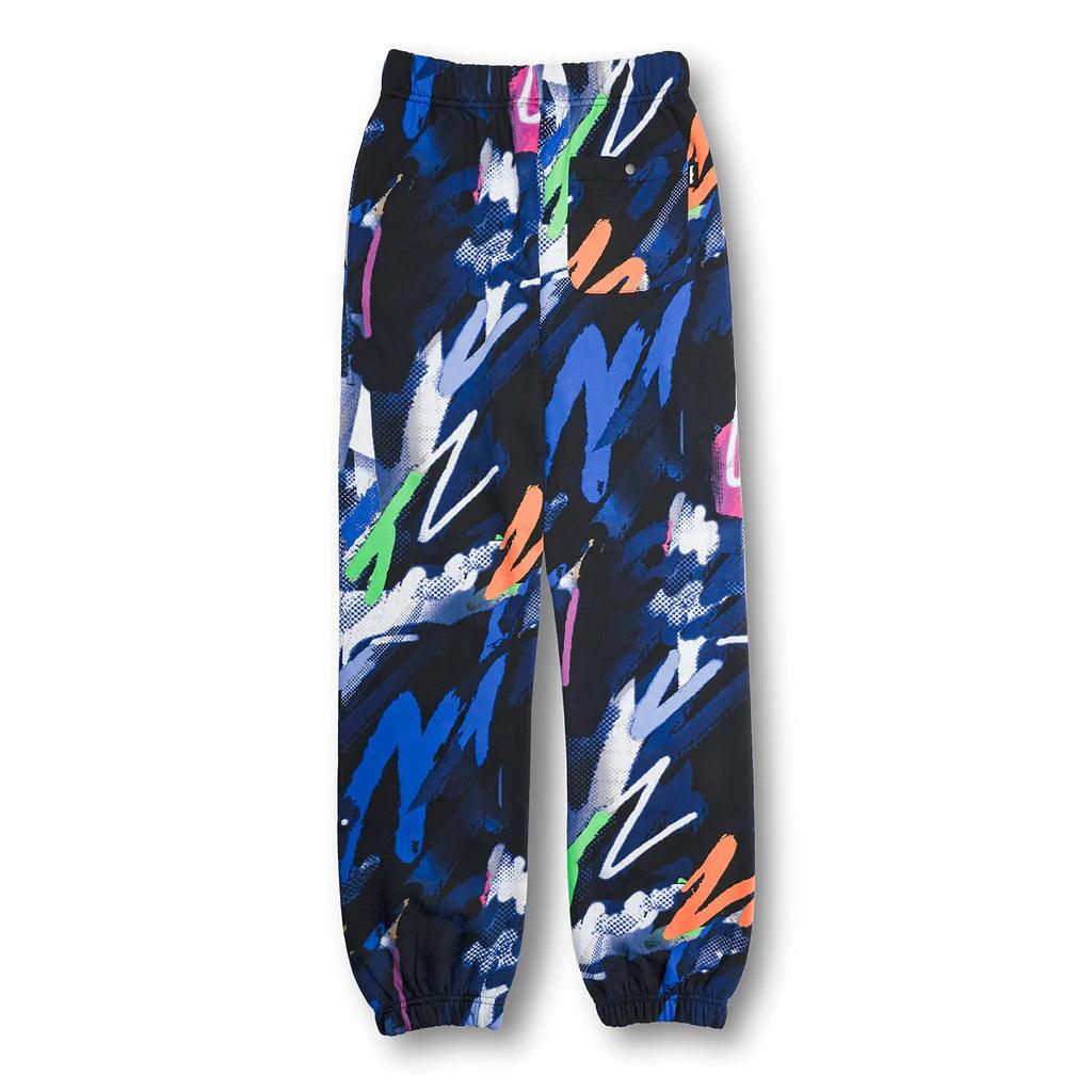Jogger Sweatpants Printed Trousers Multicolour Black Size 2XL Twitch