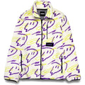 Twitch Zip Sherpa Jacket Mock Neck, Full Zip Oversized Fit with Graphic Pattern