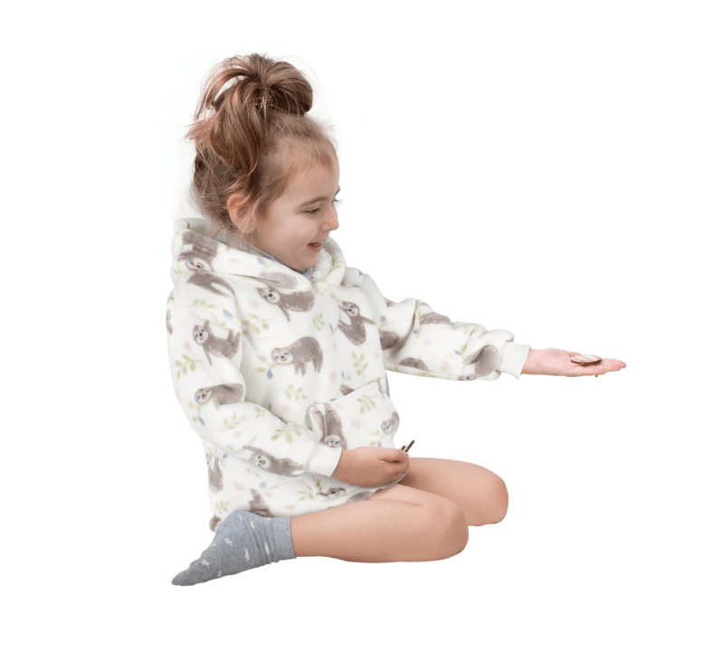 Daisy Dreamer Infant Hoodie Blanket 0-2 Years Unisex Safari Sloth Ultra Soft Super Soft Essential