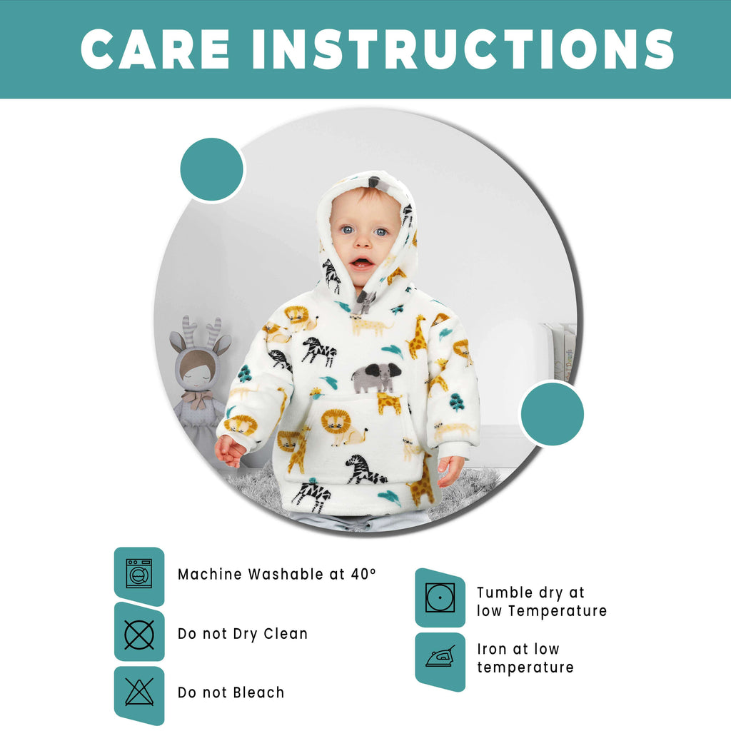 Daisy Dreamer Infant Hoodie Blanket 0-2 Years Unisex Safari Sloth Ultra Soft Super Soft Essential
