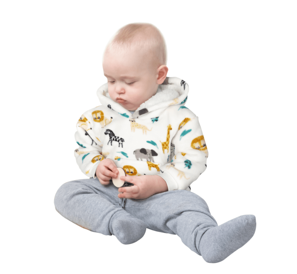 Daisy Dreamer Infant Hoodie Blanket 0-2 Years Unisex Safari Sloth Ultra Soft Super Soft Essential