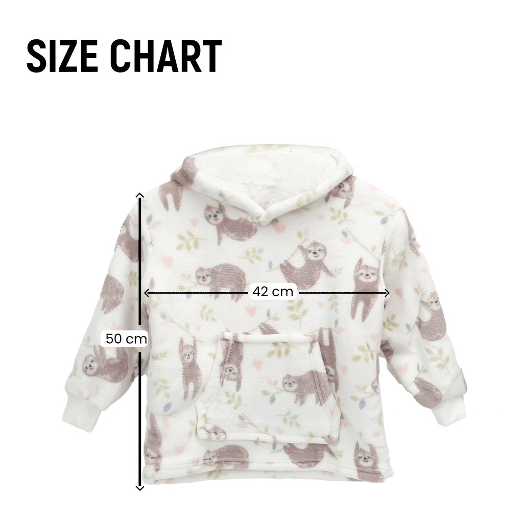 Daisy Dreamer Infant Hoodie Blanket 0-2 Years Unisex Safari Sloth Ultra Soft Super Soft Essential