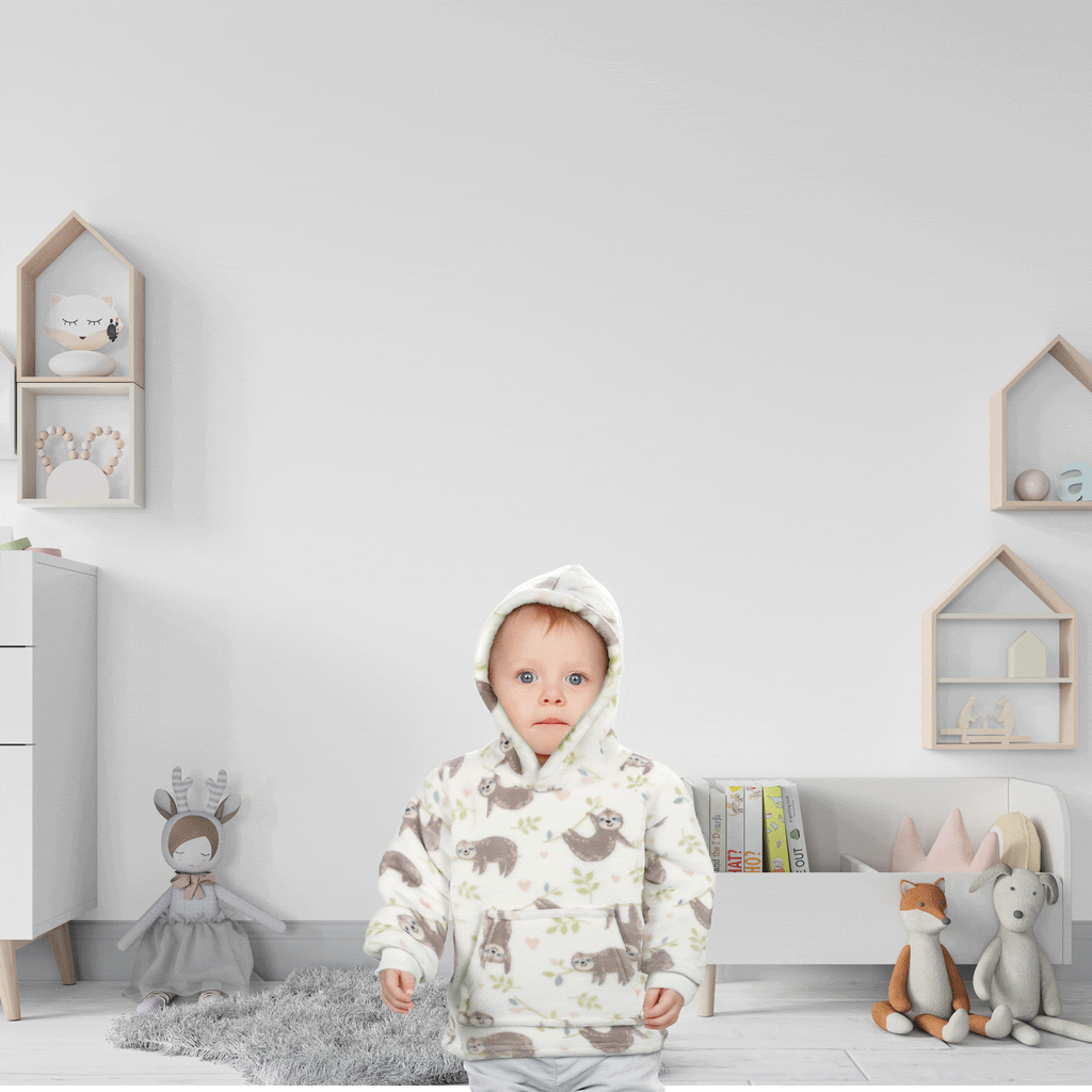 Daisy Dreamer Infant Hoodie Blanket 0-2 Years Unisex Safari Sloth Ultra Soft Super Soft Essential