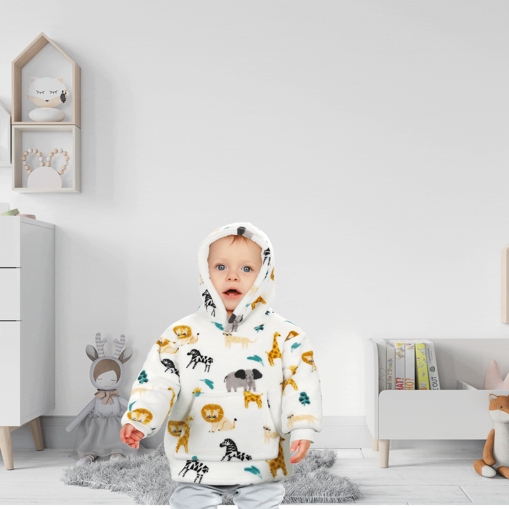Daisy Dreamer Infant Hoodie Blanket 0-2 Years Unisex Safari Sloth Ultra Soft Super Soft Essential
