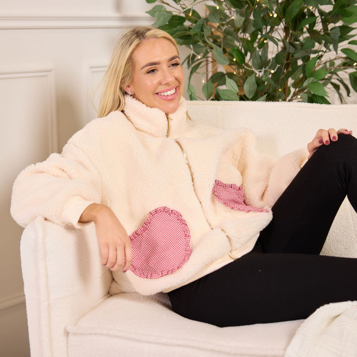 The Vintage Gingham Mummy Fleece