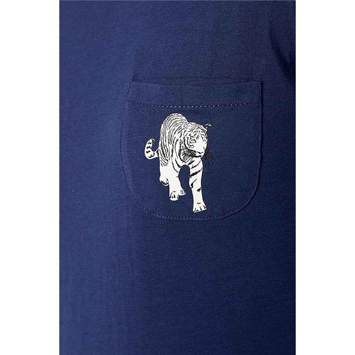Daisy Dreamer Women's Navy Tiger Print Polar Fleece Pyjama Set Cosy Winter Cosy Night Set